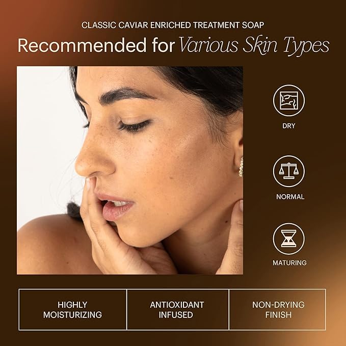 Mit Kaviar angereichertes Seifen-Trio