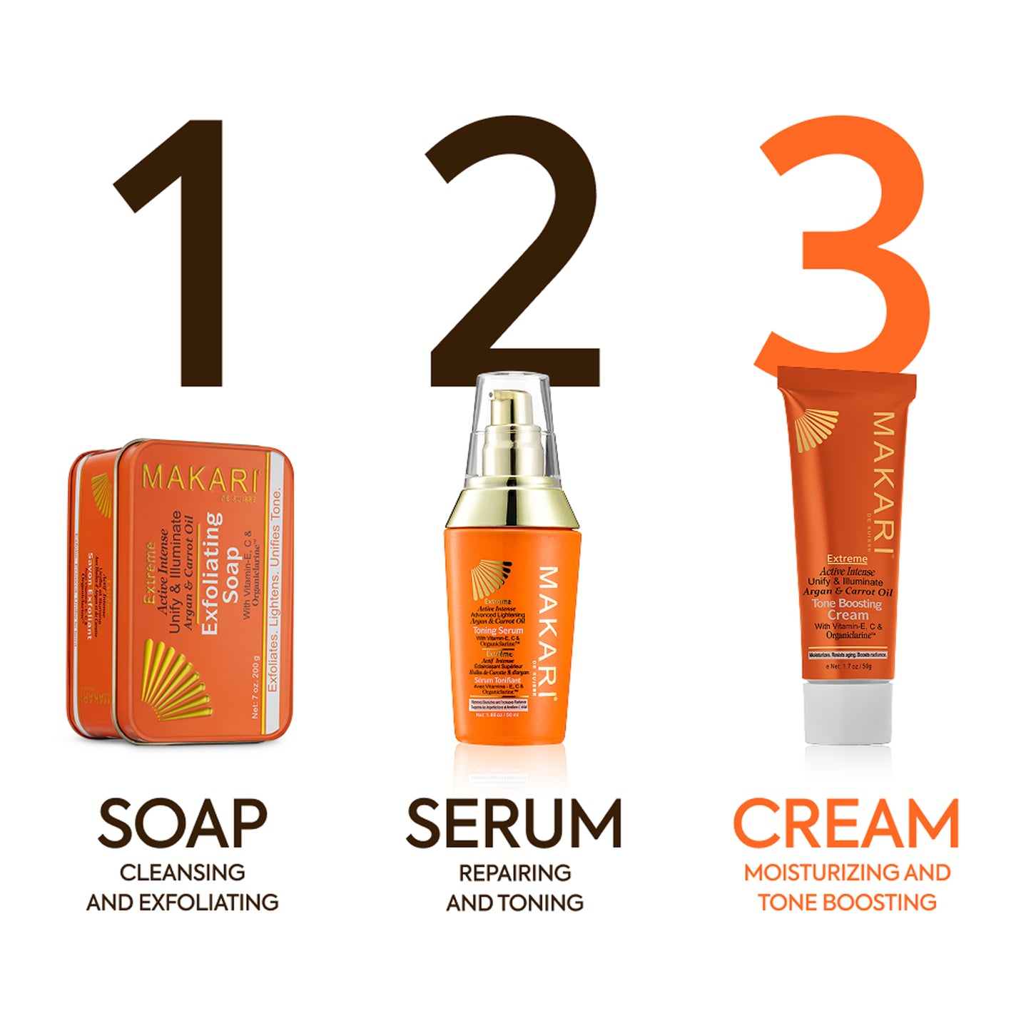 Extreme Active Intense Tone Boosting Gesichtscreme-Duo