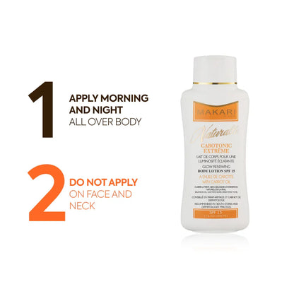 Makari carotonic extreme body lotion spf 15