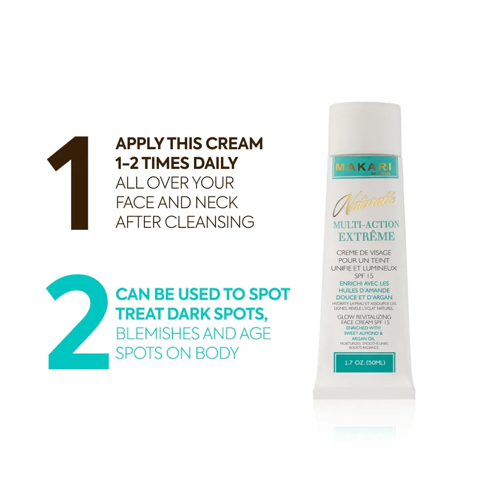Makari multi-action extreme toning face cream spf 15