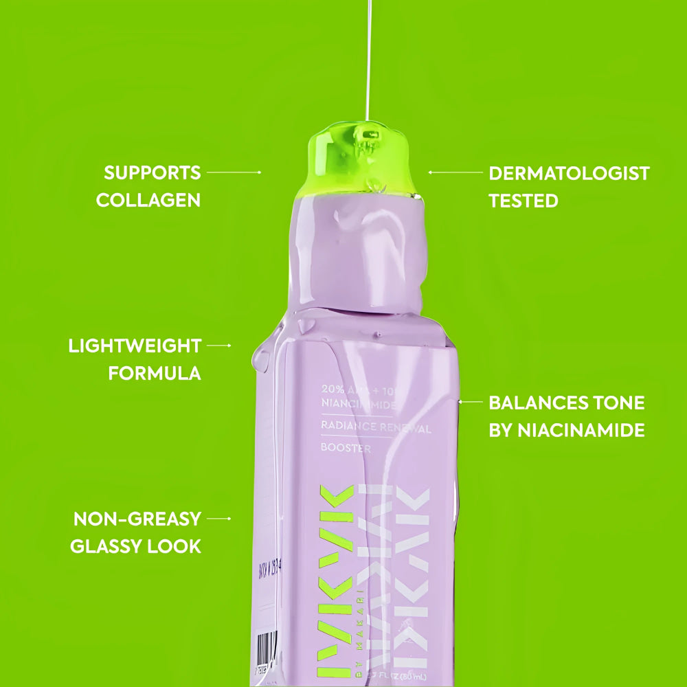 Glycolic and lactic acid face serum with fruit extract