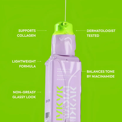 Glycolic and lactic acid face serum with fruit extract